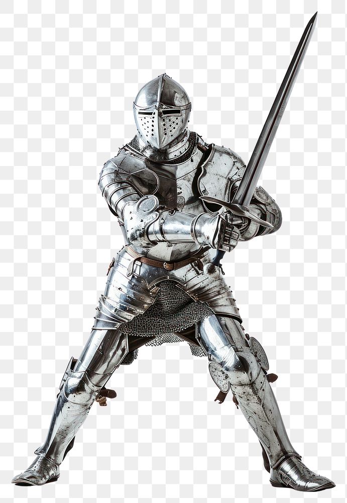 PNG Knight lunging a sword helmet weapon armor.