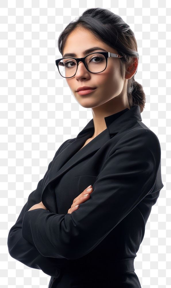 PNG Mexican business woman portrait glasses adult. AI generated Image by rawpixel.