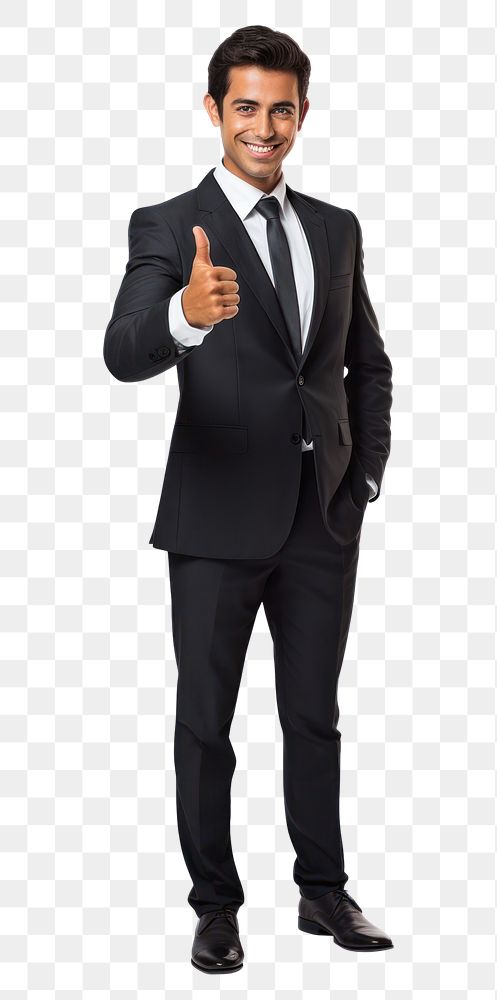 PNG Mexican businessman showing thumbs up tuxedo adult men. AI generated Image by rawpixel.