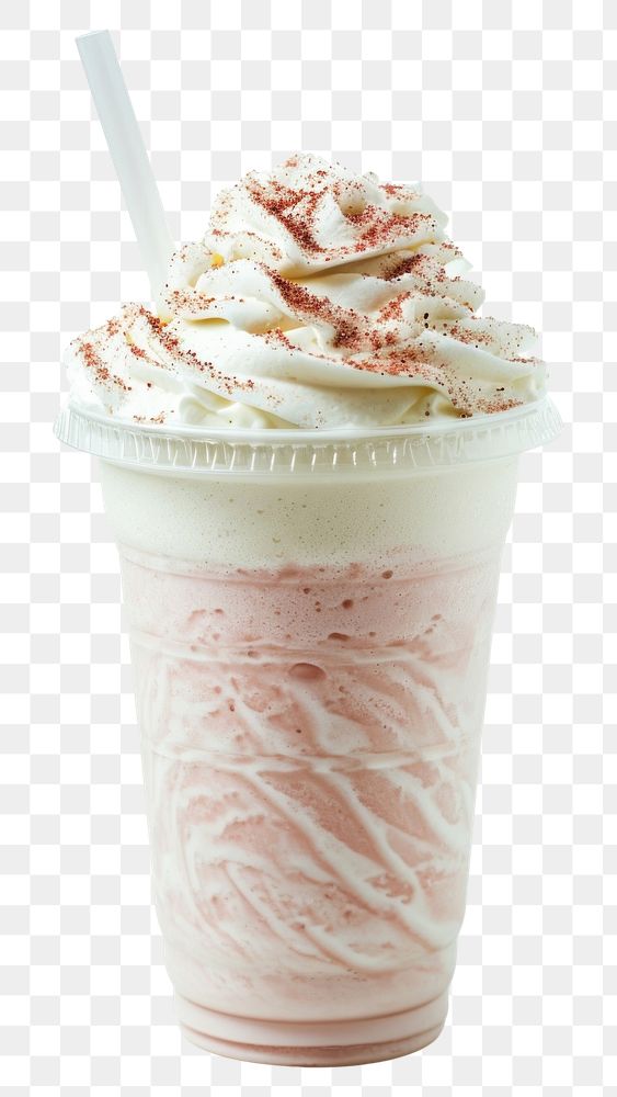 PNG Milkshake smoothie dessert cream. AI generated Image by rawpixel.