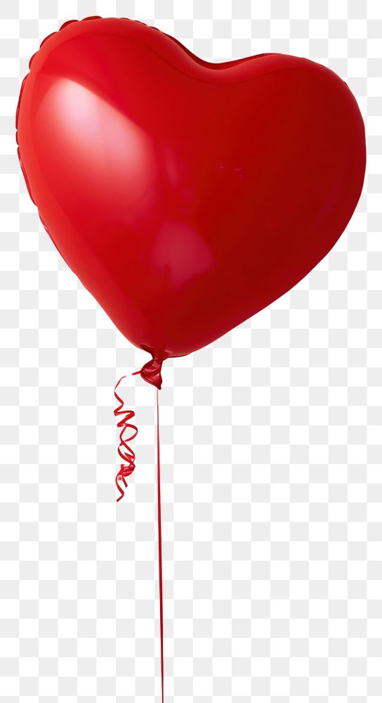 PNG Heart shape balloon celebration decoration helium