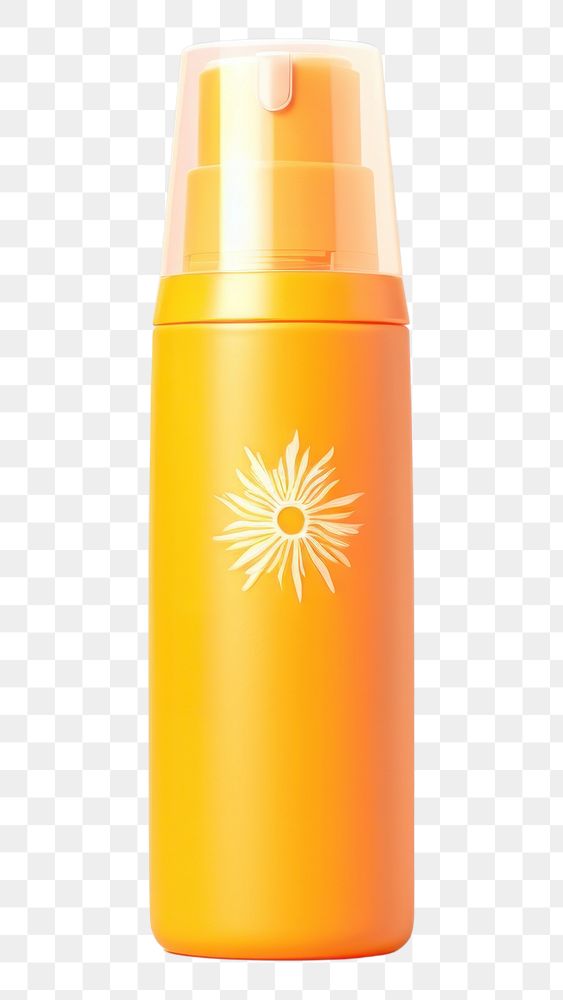 PNG Sun screen bottle cosmetics white background container. AI generated Image by rawpixel.