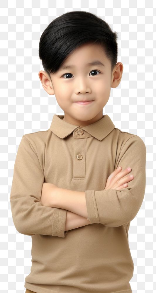 PNG Asian little boy portrait child photo.