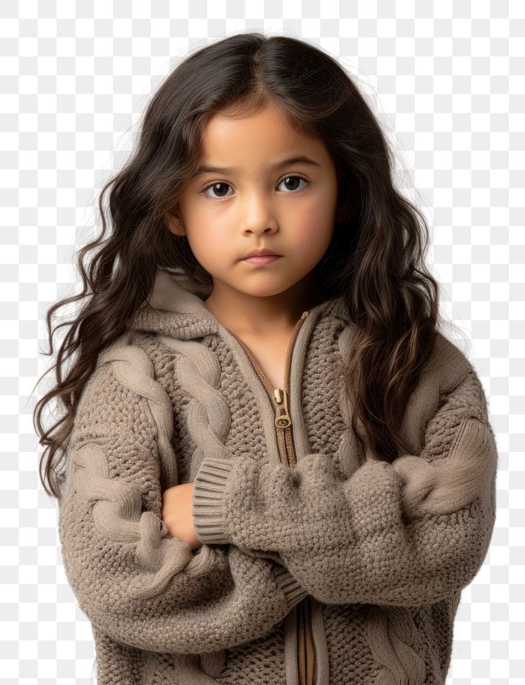 PNG Asian little girl portrait sweater child.