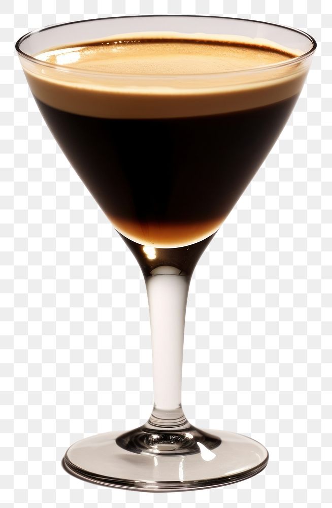 PNG Espresso martini cocktail coffee drink.