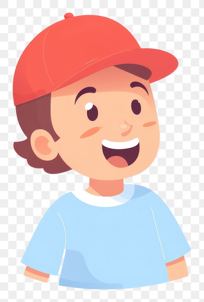 PNG Yay boy cartoon cap happiness. AI generated Image by rawpixel.