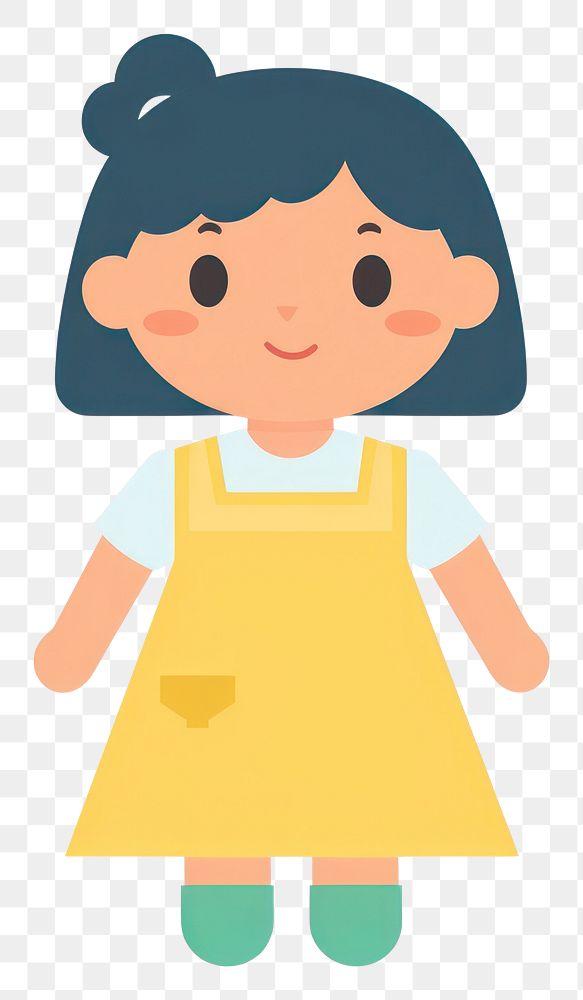 PNG Maid cartoon cute white background. AI generated Image by rawpixel.