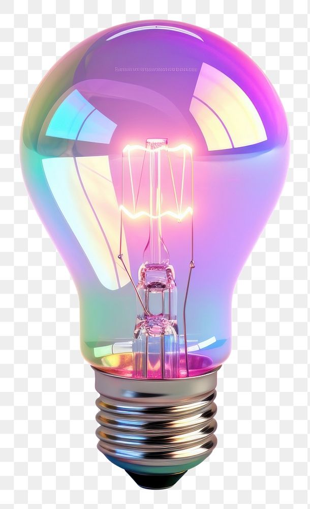 PNG  Lightbulb illuminated electricity innovation.