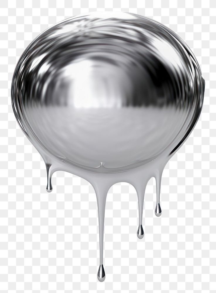 PNG Circle melting dripping sphere silver white background.
