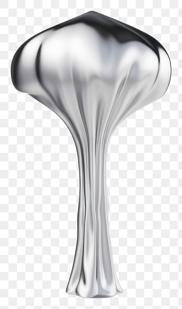 PNG Mushroom melting dripping silver white background appliance.
