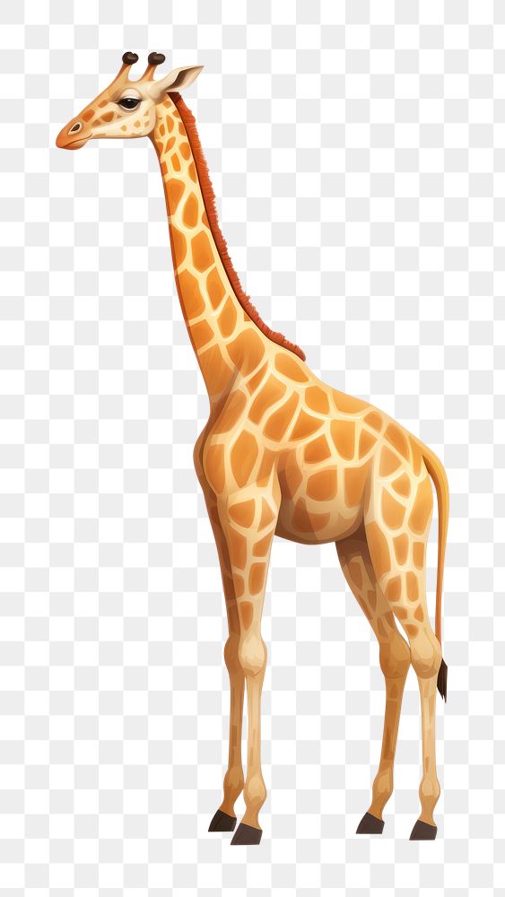 PNG  Giraffe animal wildlife mammal. AI generated Image by rawpixel.