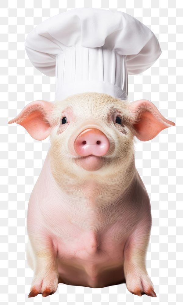 PNG  Pig mammal animal white background.