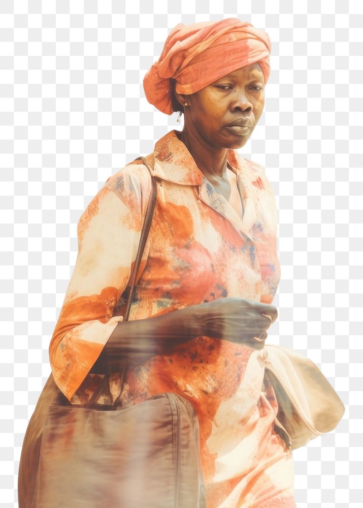PNG Motion blur old african disabled woman portrait photography adult.