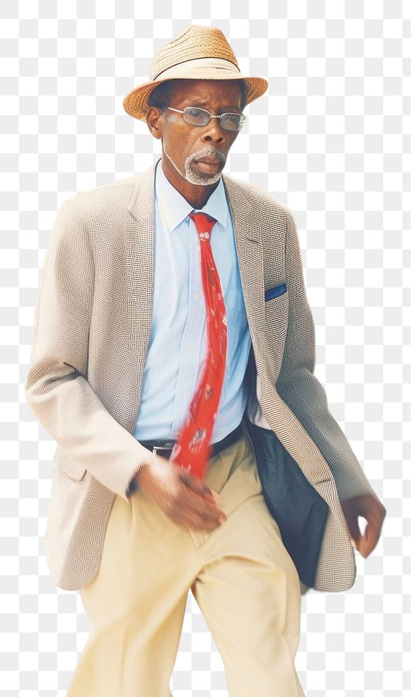 PNG Motion blur old african american man crossing street portrait photography walking.