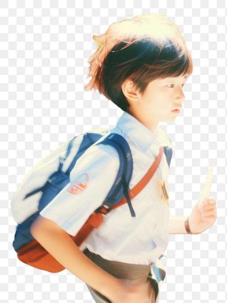 PNG Motion blur little boy in school walk way portrait walking adult.