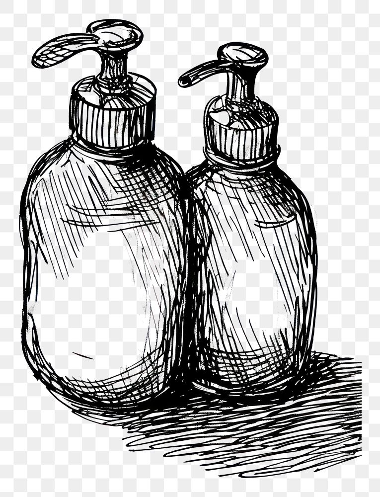 PNG  Drawing bottle sketch illustrated.