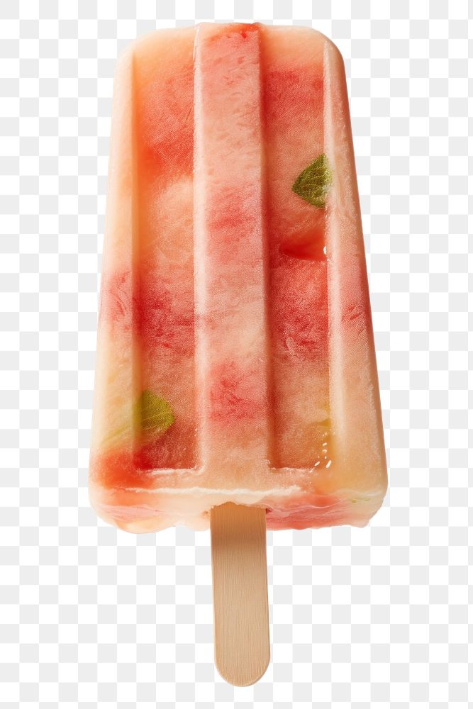 PNG Popsicle with a bite taken out dessert food watermelon.