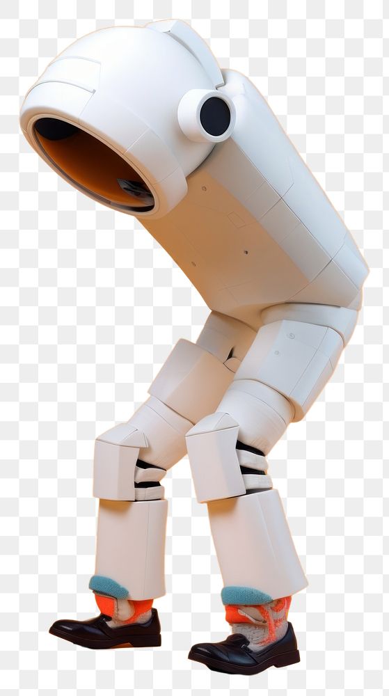 PNG  Man wearing white robot outfit cartoon astronaut appliance. AI generated Image by rawpixel.
