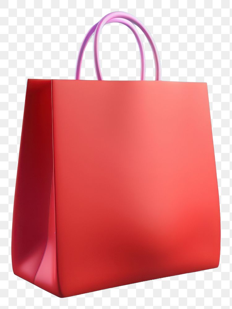 PNG  Shopping bag handbag vibrant color celebration.