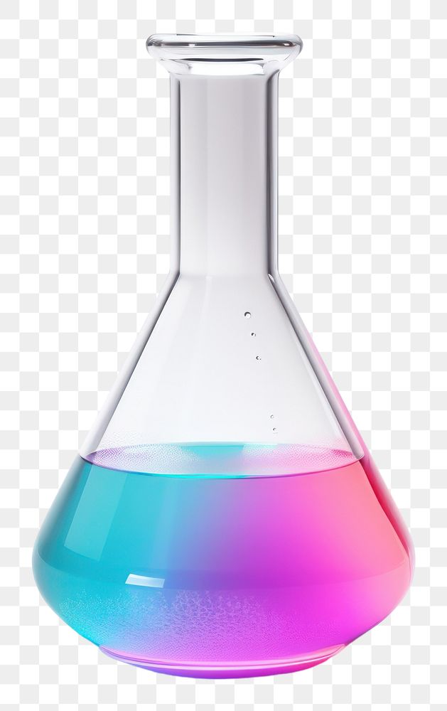 PNG Science beaker glass bottle white background.