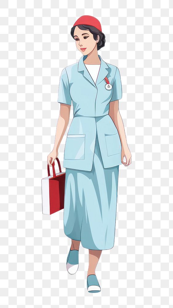 PNG Nurse adult white background accessories.
