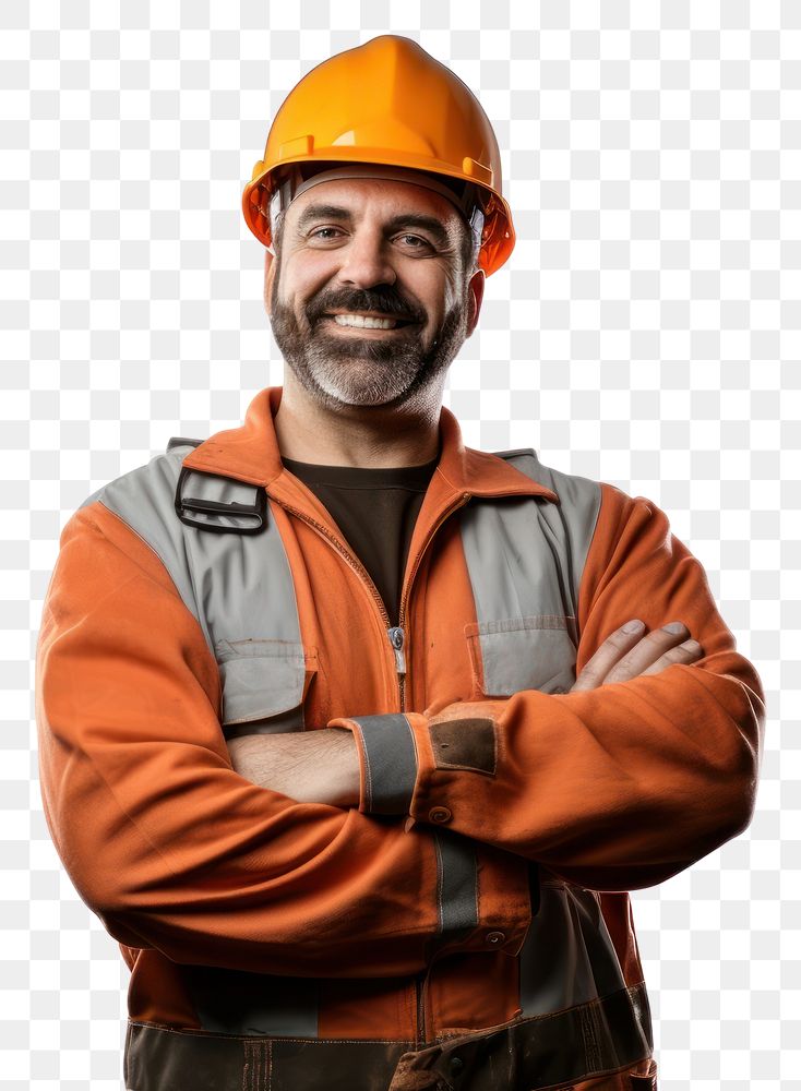 PNG  Construction industry worker hardhat helmet construction industry