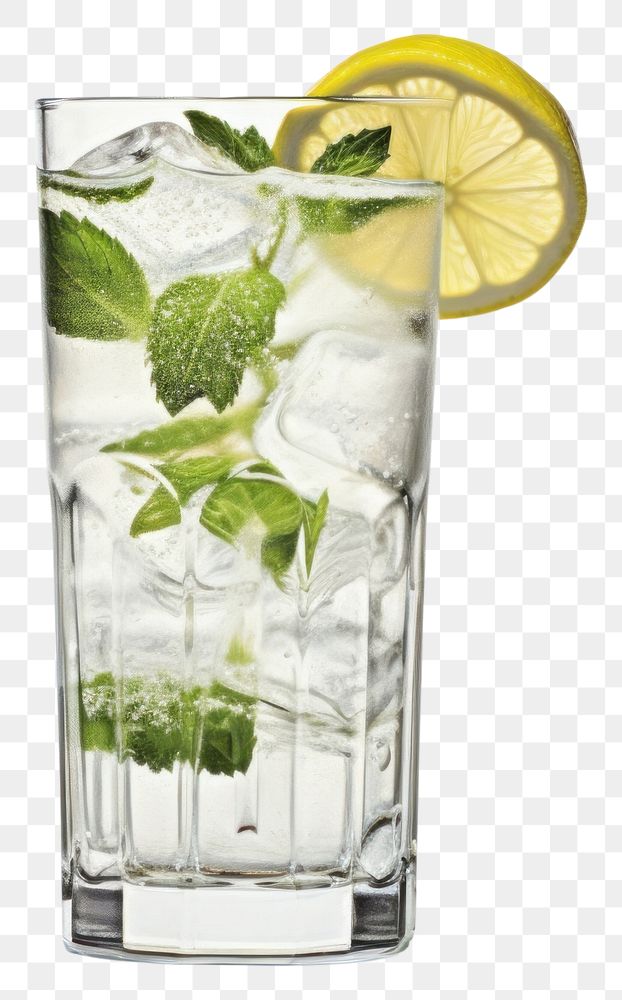 PNG Lemon soda drink cocktail mojito.