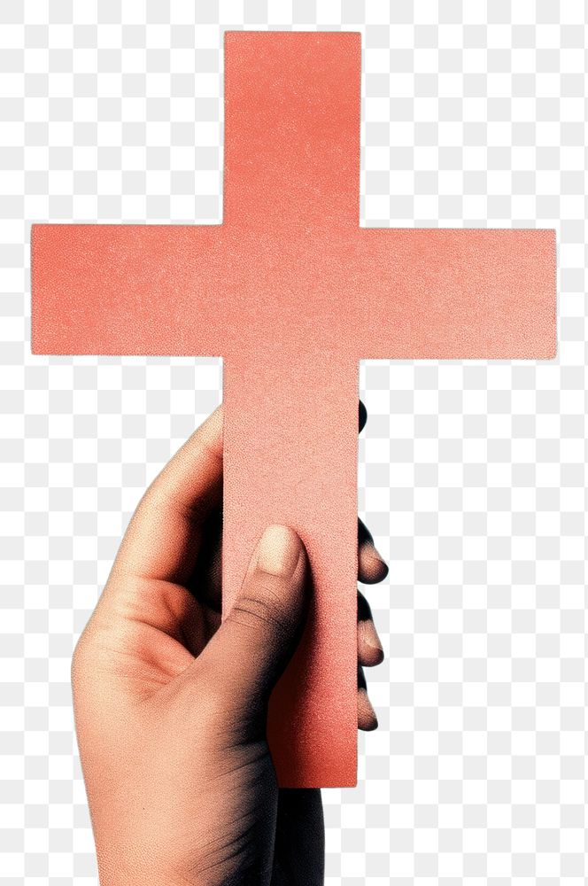 PNG Cross holding symbol hand. Premium PNG rawpixel