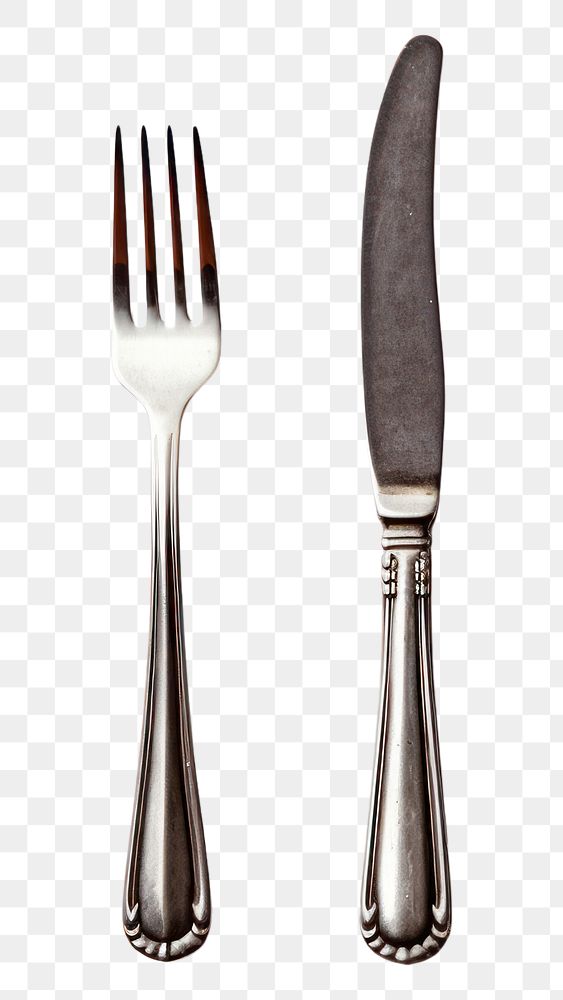 PNG  Fork and Knife knife fork spoon. AI generated Image by rawpixel.