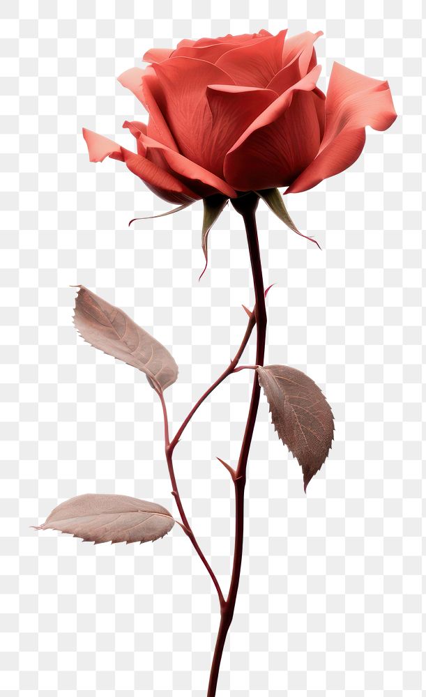 PNG Silhouette flower rose petal.