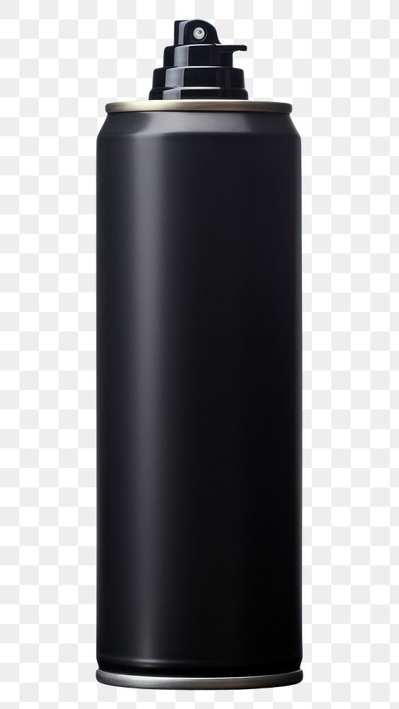 PNG  Spray paint bottle black white background. AI generated Image by rawpixel.