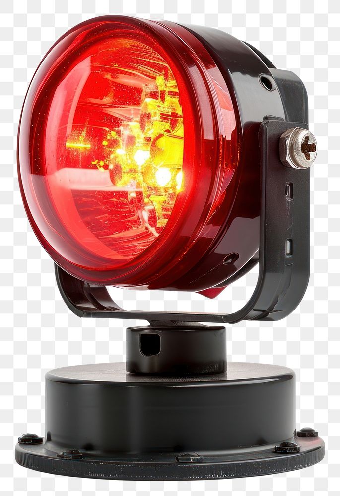 PNG Strobe light Strobe beacon Red lighting red white background. AI generated Image by rawpixel.