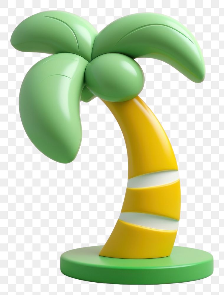 PNG  A palm tree cartoon banana plant.