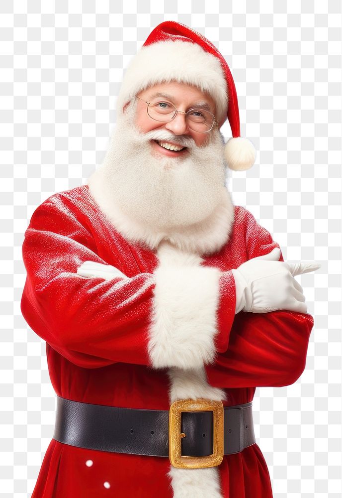 PNG Santa claus christmas smiling adult.