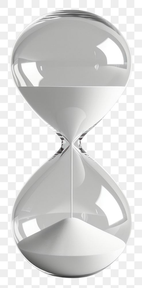 PNG Hourglass shape white deadline research.