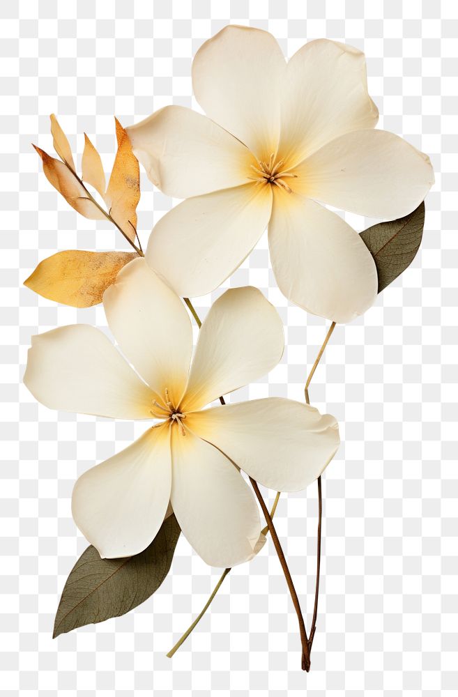 PNG Real Pressed a plumerias flower plant petal.