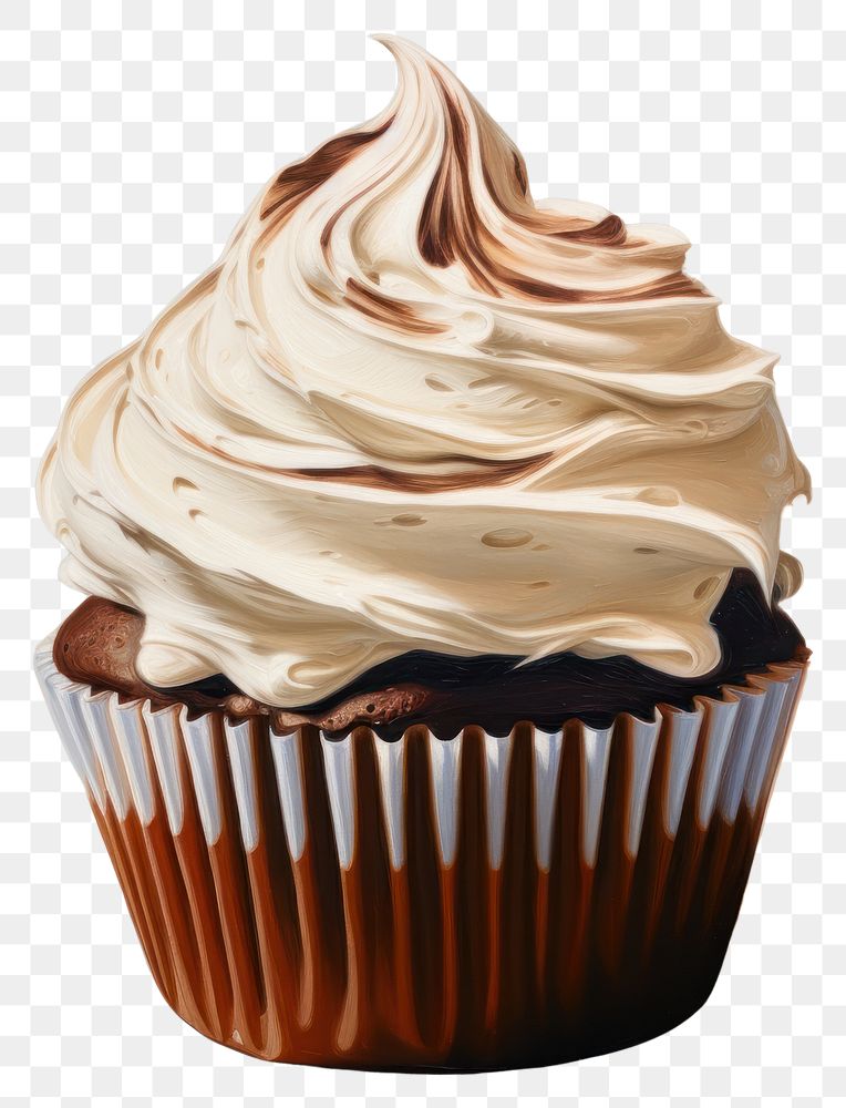 PNG Cupcake dessert icing cream.