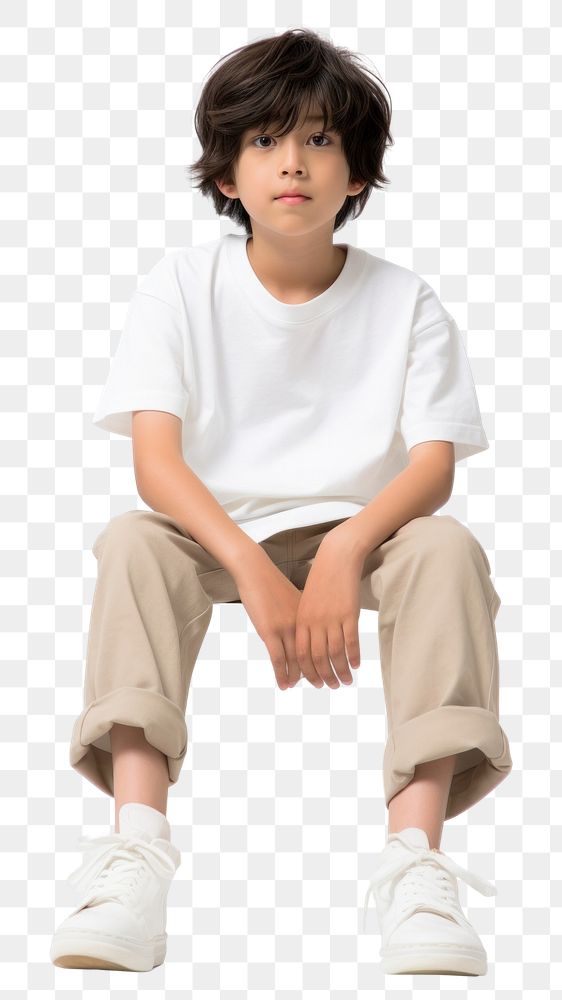 PNG A Japanese kid footwear sitting fashion.