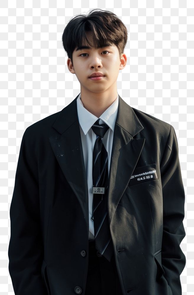 PNG Highschool korean Student boy portrait blazer adult.