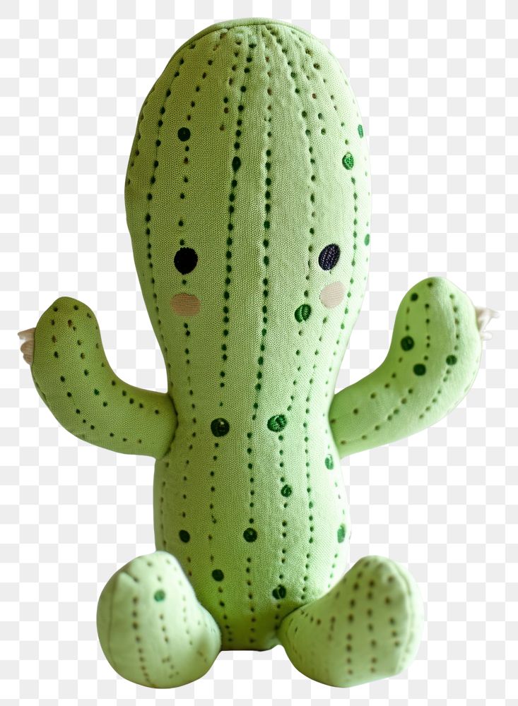 PNG Stuffed doll cactus cute representation creativity.