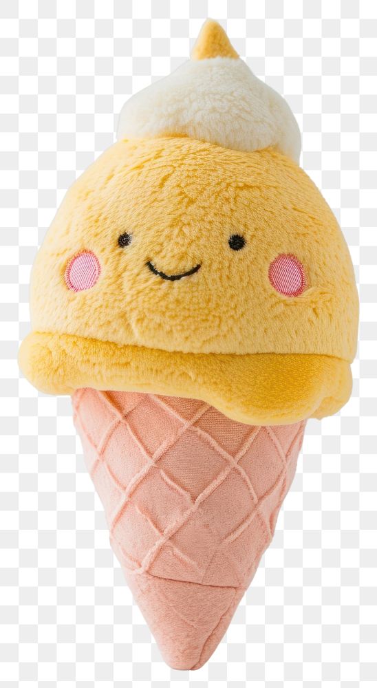 PNG Stuffed doll icecream dessert food cone.