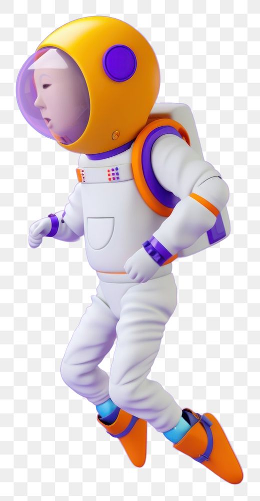 PNG  Astronaut cartoon sports clothing. AI generated Image by rawpixel.