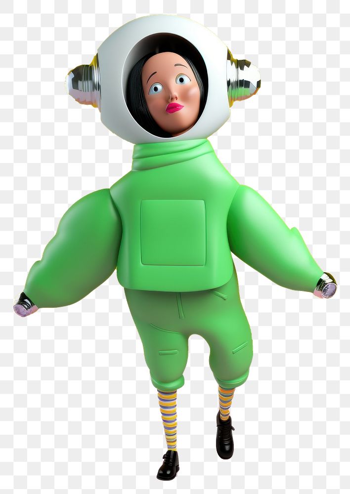 PNG  Astronaut portrait cartoon toy. AI generated Image by rawpixel.