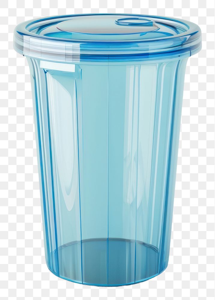PNG Plastic container glass blue.