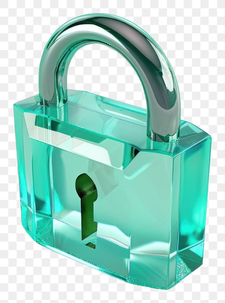 PNG Protection security gemstone padlock.