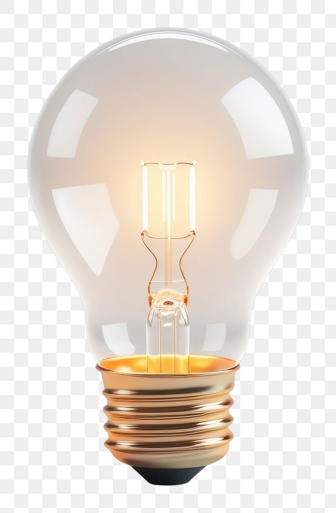PNG Lightbulb lamp electricity illuminated.