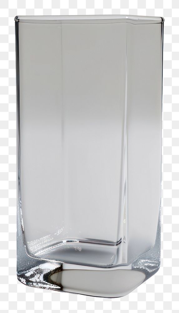 PNG Glass vase rectangle stemware.
