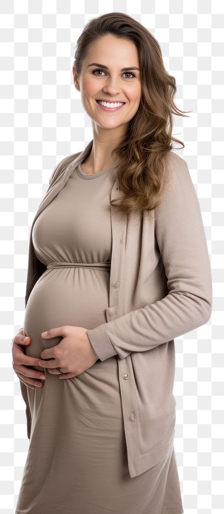 PNG  Pregnant british woman portrait fashion smiling.