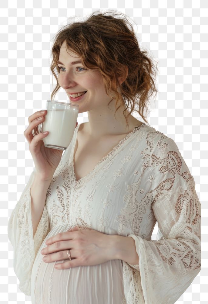 PNG  Pregnant british woman portrait drink drinking.