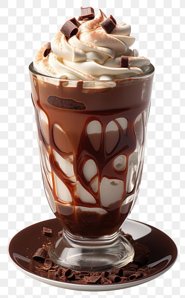 PNG Hot chocolate cup dessert sundae